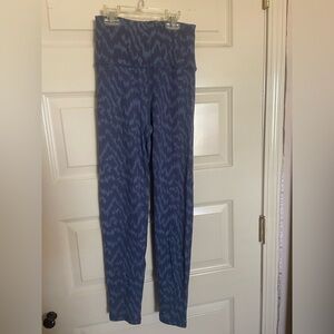 Women's Blue Patterned Pants